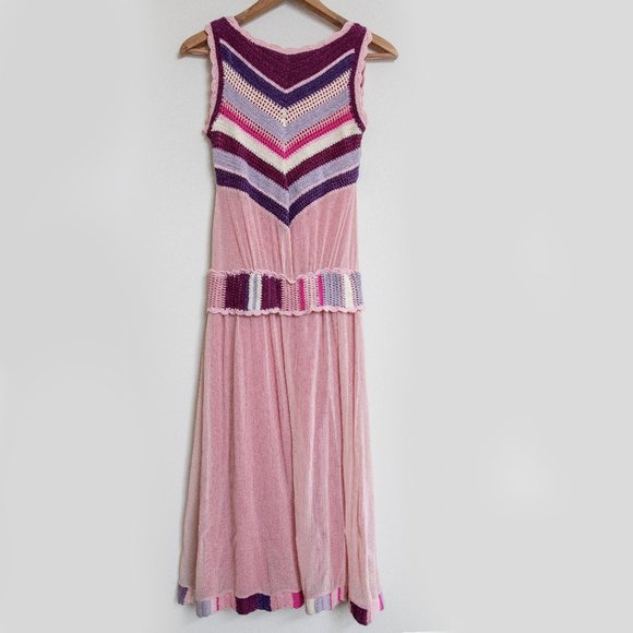 Temperley London Sleeveless Crochet Designer Dress - Picture 5 of 8